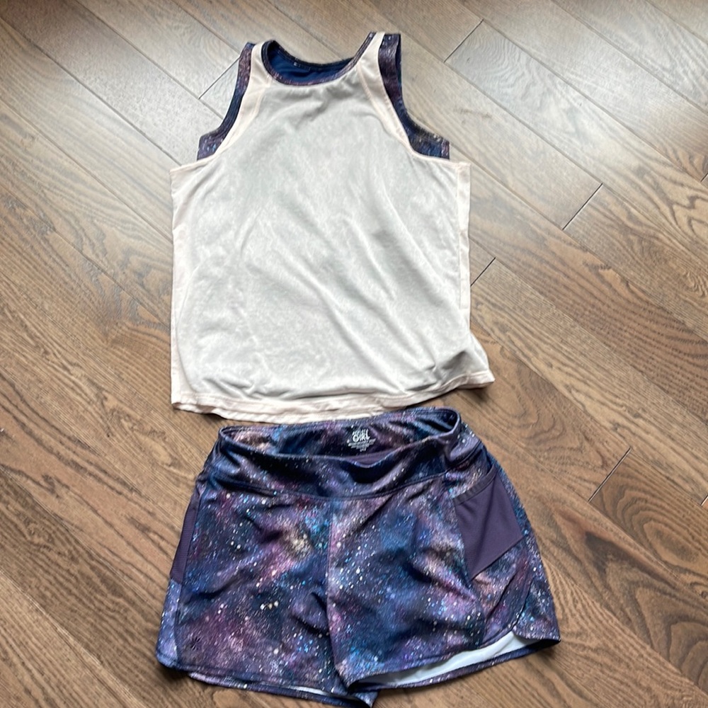 Athleta girl - shorts and top set, worn once